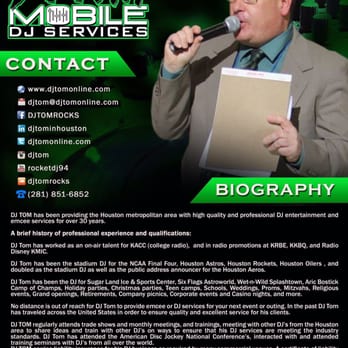 DJ Tom Mobile DJ Services - DJs Near Me DJ Tom Mobile DJ Services - DJs Near Me