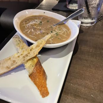 Red Door Woodfired Grill - Beef, mushroom, rench onion soup. Tasted more like mushroom vs French noon, but great nonetheless. - American Near Me - Leawood, Kansas Red Door Woodfired Grill - Beef, mushroom, rench onion soup. Tasted more like mushroom vs French noon, but great nonetheless. - American Near Me - Leawood, Kansas