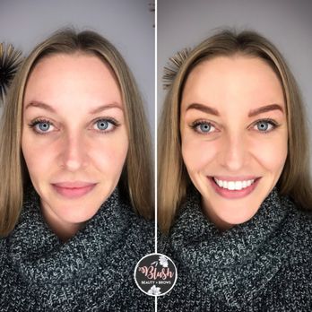 Blush Beauty + Brows - Microblading can provide symmetry to uneven brows. - Permanent Makeup Near Me - Carmel, Indiana