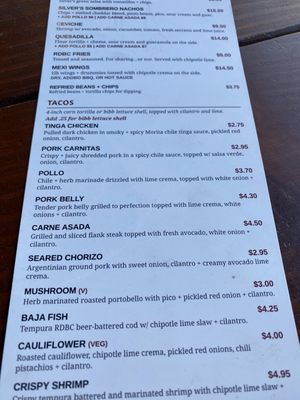 Menu photo 2 Redd Dog Brewing Tacoma, WA