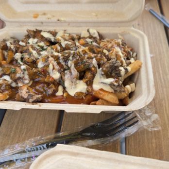 Flipn' Fries Factory - Jerk chicken fries - Fast Food Near Me - Wesley Chapel, Florida