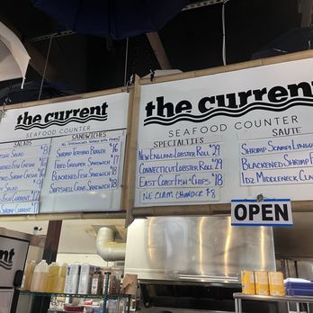 The Current Seafood Bar - Menu 12/03/2024 - Seafood Near Me - Sanford, Florida