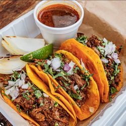 Esther's Catering & Taco Services - Quesabirras with their consome@