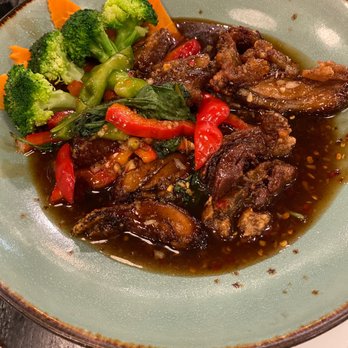 Thai At Waugh Chapel - Crispy Duck with Basil Leaves - Thai Near Me - Gambrills, Maryland Thai At Waugh Chapel - Crispy Duck with Basil Leaves - Thai Near Me - Gambrills, Maryland