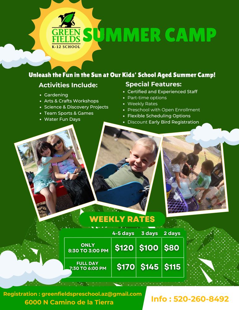 Green Fields Preschool - childcare center in Tucson, AZ