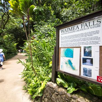 Uncle Rob's Tours - "Waimea Falls Path: Guided signs lead to Oahu's serene cascade. Wander through tropical flora & fauna, embracing nature's embrace. - Bus Tours Near Me - Urban Honolulu, Hawaii Uncle Rob's Tours - "Waimea Falls Path: Guided signs lead to Oahu's serene cascade. Wander through tropical flora & fauna, embracing nature's embrace. - Bus Tours Near Me - Urban Honolulu, Hawaii