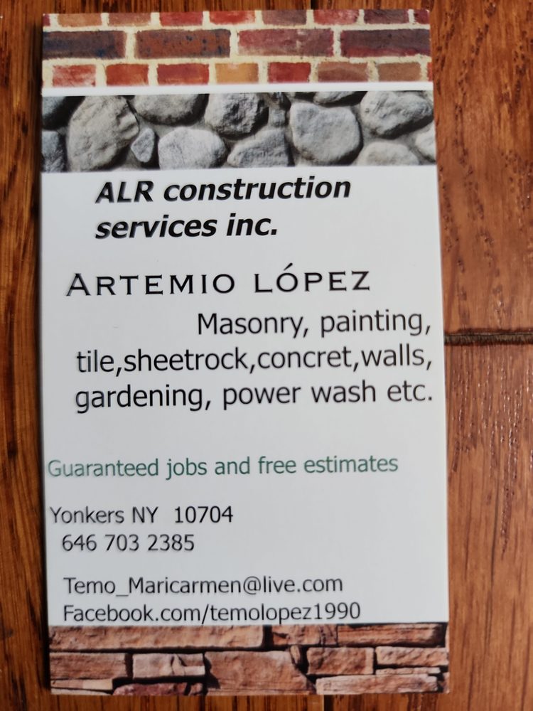 ALR CONSTRUCTION SERVICES Yonkers, New York Masonry/Concrete Phone Number Yelp