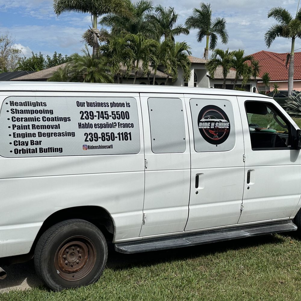 Ride N Shine - Mobile Detailing Vehicle - Car Wash Near Me - Cape Coral, Florida Ride N Shine - Mobile Detailing Vehicle - Car Wash Near Me - Cape Coral, Florida