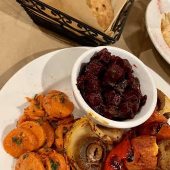 Oren's Hummus - Tender Is The Night~~~(Deconstructed Roasted Veggie Skewer W/ Moroccan Veggie Side & Beet Side!!!! Slamming - Mediterranean Near Me - San Francisco, California