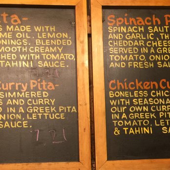 Ahli Baba's Kabob Shop - Pita Menu 2/3: Hummus Pita, Vegetarian Curry Pita, Spinach Pita, Chicken Curry Pita - Middle Eastern Near Me - Burlington, Vermont Ahli Baba's Kabob Shop - Pita Menu 2/3: Hummus Pita, Vegetarian Curry Pita, Spinach Pita, Chicken Curry Pita - Middle Eastern Near Me - Burlington, Vermont