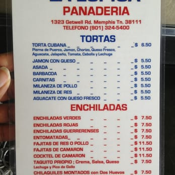 La Espiga Panaderia - a menu - Bakeries Near Me - Memphis, Tennessee La Espiga Panaderia - a menu - Bakeries Near Me - Memphis, Tennessee