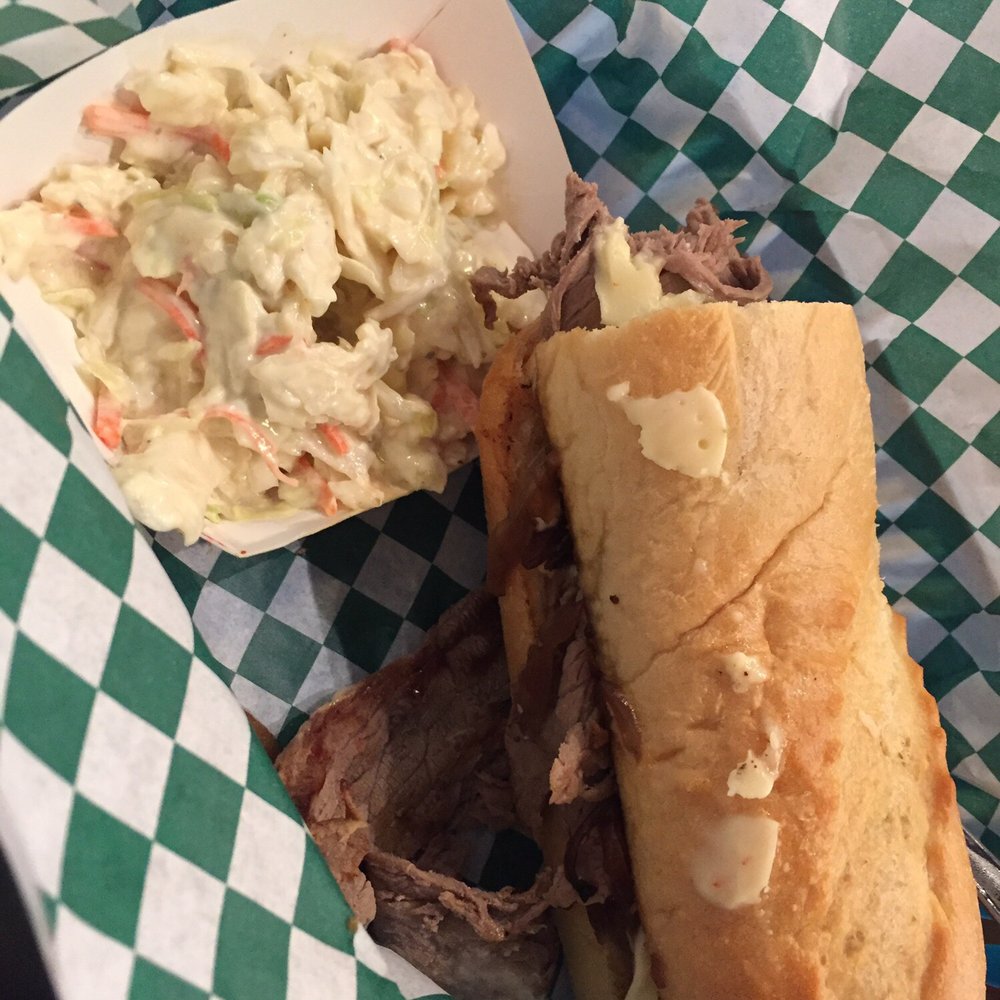 Movable Feast - New Orleans special sandwich with coleslaw - Specialty Food Near Me - Indianapolis, Indiana