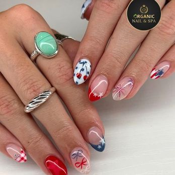 Organic Nail & Spa - July 4th nails design - Nail Salons Near Me - Beverly Hills, California Organic Nail & Spa - July 4th nails design - Nail Salons Near Me - Beverly Hills, California