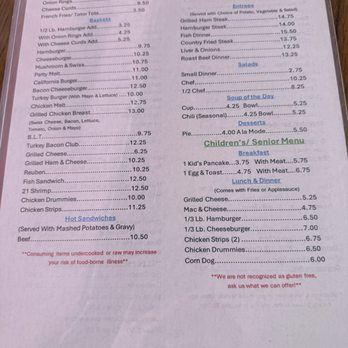 Whistle Stop - menu - Breakfast & Brunch Near Me - Frontenac, Minnesota