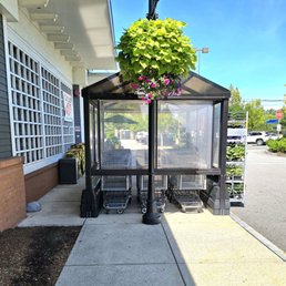 Blocked sidewalk - non ADA compliant Blocked sidewalk - non ADA compliant