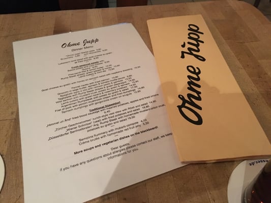 Menu photo 2 Ohme Jupp Dusseldorf, NW Menu photo 2 Ohme Jupp Dusseldorf, NW