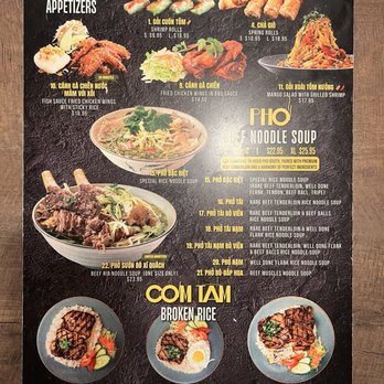 Pho Anh Vu - Menu - Vietnamese Near Me - Vancouver, British Columbia