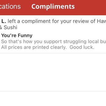 Hawaii Grill & Sushi - Owner upset about review left about their subpar food - Sushi Bars Near Me - Saint Cloud, Florida Hawaii Grill & Sushi - Owner upset about review left about their subpar food - Sushi Bars Near Me - Saint Cloud, Florida