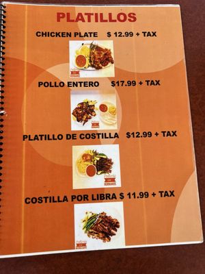 Menu photo 1 Polleria Los Hermanos Indianapolis, IN