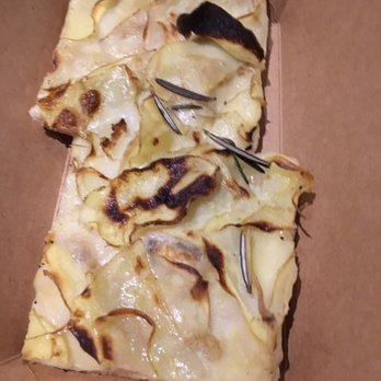 Romana Pizzeria al Taglio - Potato with rosemary. - Pizza Near Me - Rome, RM Romana Pizzeria al Taglio - Potato with rosemary. - Pizza Near Me - Rome, RM