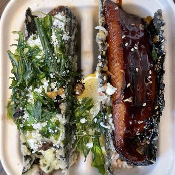 Musubi Square - Wagyu beef musubi taco, eel musubi taco - Asian Fusion Near Me - Anaheim, California Musubi Square - Wagyu beef musubi taco, eel musubi taco - Asian Fusion Near Me - Anaheim, California