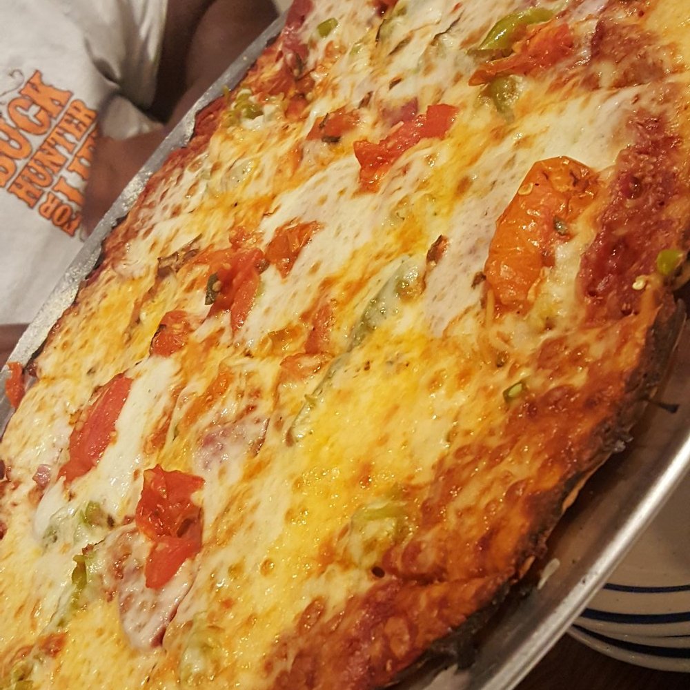 Eno's Pizza Tavern - Eno's Original (salami and hot peppers) $16 - Pizza Near Me - Forney, Texas Eno's Pizza Tavern - Eno's Original (salami and hot peppers) $16 - Pizza Near Me - Forney, Texas