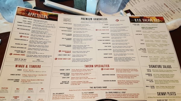 Menu photo 8 Hickory Tavern Cary, NC