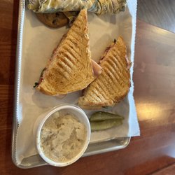 Cottonwood Coffeehouse - Ham panini w/ potato salad