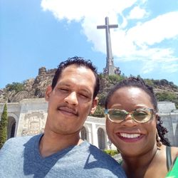 Monumento Nacional de Santa Cruz del Valle de los Caídos - Me & LaShanya at valley of the fallen on our Spain/ New York vacation