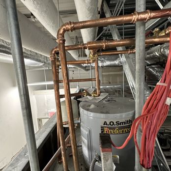 Code Blue Plumbing Phoenix - Commercial grade overhead electric water heater install. No job is too big or too small. - Plumbing Near Me