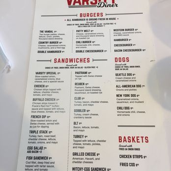 JackJack's Diner - Front page of menu - American Near Me - Moscow, Idaho