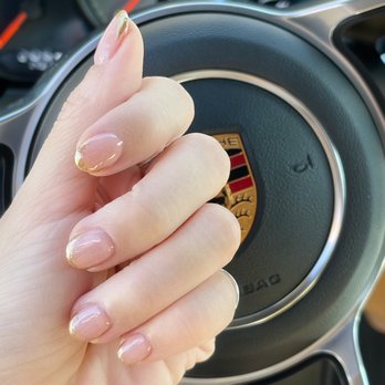 Nail Theory Lounge - Gel nails with a simple glitter tip design - Nail Salons Near Me - Chandler, Arizona Nail Theory Lounge - Gel nails with a simple glitter tip design - Nail Salons Near Me - Chandler, Arizona