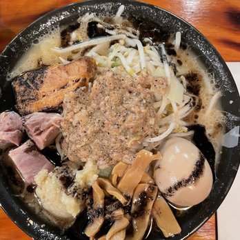 Ramen Buta-Nibo - Ajitama black garlic ramen - Ramen Near Me - Toronto, Ontario