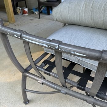 Ox and Bull Logistics - Sofa frame that was wedged through damaged door frame - Movers Near Me - Atlanta, Georgia Ox and Bull Logistics - Sofa frame that was wedged through damaged door frame - Movers Near Me - Atlanta, Georgia