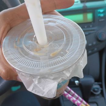 SunTea - Cheap parchment paper like. Not suitable for a boba person on the go. You will get issues trying to put the straw through. - Bubble Tea Near Me - Montebello, California SunTea - Cheap parchment paper like. Not suitable for a boba person on the go. You will get issues trying to put the straw through. - Bubble Tea Near Me - Montebello, California