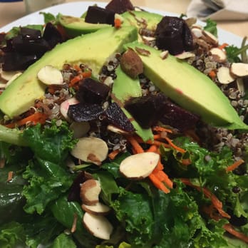 My Organic Corner - Excellent kale salad topped with avocado. Not too much dressing. Perfect. - Vegetarian Near Me - Weston, Florida My Organic Corner - Excellent kale salad topped with avocado. Not too much dressing. Perfect. - Vegetarian Near Me - Weston, Florida