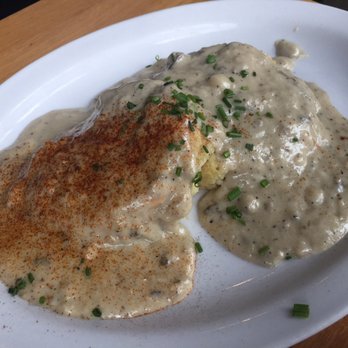 Pine State Biscuits - Biscuits n gravy with shiitake mushroom gravy - Breakfast & Brunch Near Me - Portland, Oregon