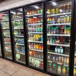 Many varieties of drinks, many heavy on the caffeine to help keep the rigs rolling. Many varieties of drinks, many heavy on the caffeine to help keep the rigs rolling.