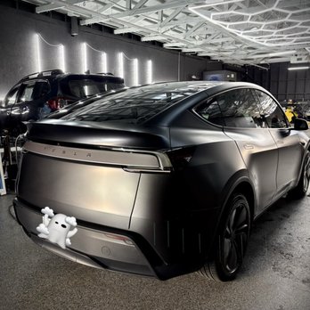 SD Auto Style - Matte wrap on charcoal gray Tesla Model Y - Car Window Tinting Near Me - San Diego, California