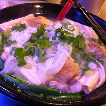 King Noodle - Chicken broth with trips, tofu skin, and wonton - Noodles Near Me - Seattle, Washington