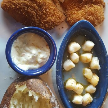 Red Lobster - Two item lunch combo broiled scallops and crunchy fried fish. - Seafood Near Me - Greenville, North Carolina Red Lobster - Two item lunch combo broiled scallops and crunchy fried fish. - Seafood Near Me - Greenville, North Carolina