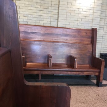 Amtrak Station - These remind me of church - like I should do the sign of the cross before sitting down. - Train Stations Near Me - Mattoon, Illinois Amtrak Station - These remind me of church - like I should do the sign of the cross before sitting down. - Train Stations Near Me - Mattoon, Illinois