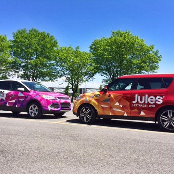 Jules Communications - Jules® compte plus d'une vingtaine de véhicules auto-promotionnels lettrés de différentes couleurs sur la route ! Saurez-vous les trouver ? - Advertising Near Me - Brossard, Quebec Jules Communications - Jules® compte plus d'une vingtaine de véhicules auto-promotionnels lettrés de différentes couleurs sur la route ! Saurez-vous les trouver ? - Advertising Near Me - Brossard, Quebec
