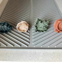 Crate & Barrel - Pie dough cutters! No pie dough scraps wasted! Will re roll the dough and make it into cute pie crust cookies for on top of the pie