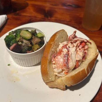 Shadowlawn Eats - Lobster roll with Brussel and bacon. - New American Near Me - Virginia Beach, Virginia Shadowlawn Eats - Lobster roll with Brussel and bacon. - New American Near Me - Virginia Beach, Virginia