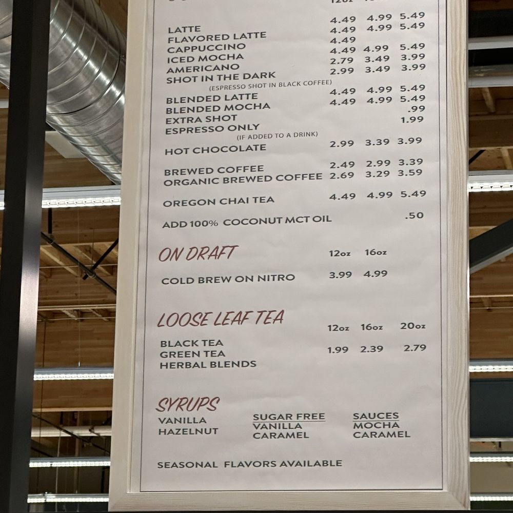 Goodwin & Sons Market - Coffee counter menu - Grocery Near Me - Crestline, California