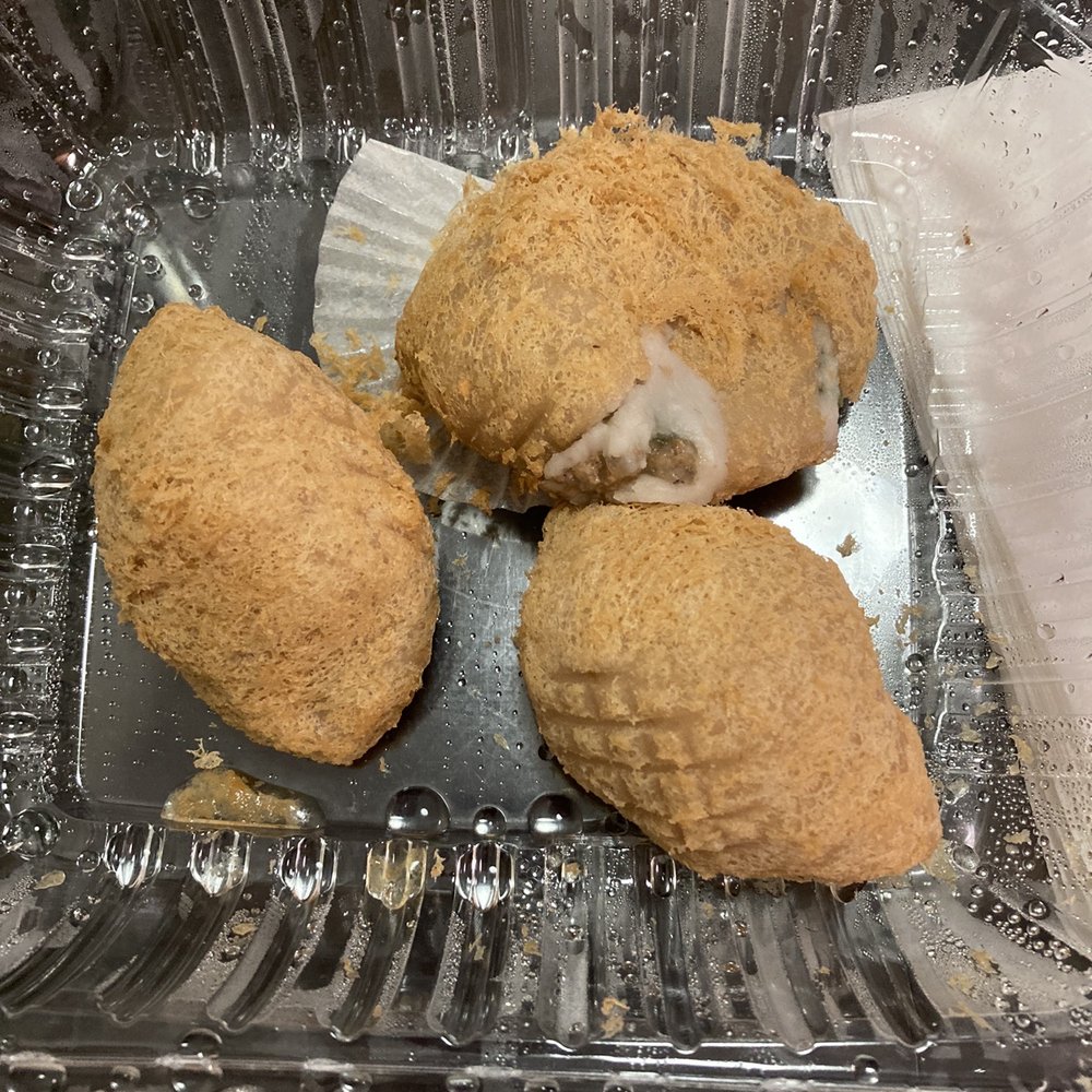 Good Luck Dim Sum - Deep Fried Taro Root (please disregard the ugly one, got squished when I was carrying the dim sum) - Chinese Near Me - San Francisco, California