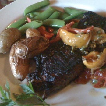 McPhee's Grill - NY steak special with ancho chili coffee rub - Steakhouses Near Me - Templeton, California McPhee's Grill - NY steak special with ancho chili coffee rub - Steakhouses Near Me - Templeton, California