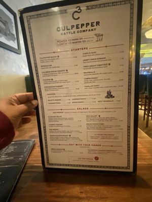 Menu photo 4 Culpepper Cattle Dallas, TX