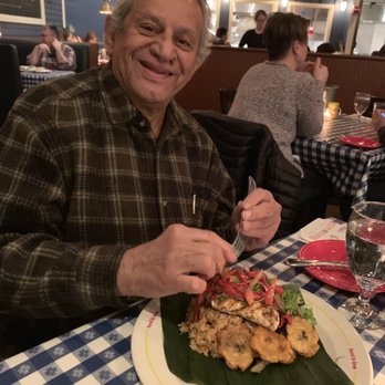 Summer Shack - Boston - Dad with his grilled halibut - Seafood Near Me - Boston, Massachusetts Summer Shack - Boston - Dad with his grilled halibut - Seafood Near Me - Boston, Massachusetts
